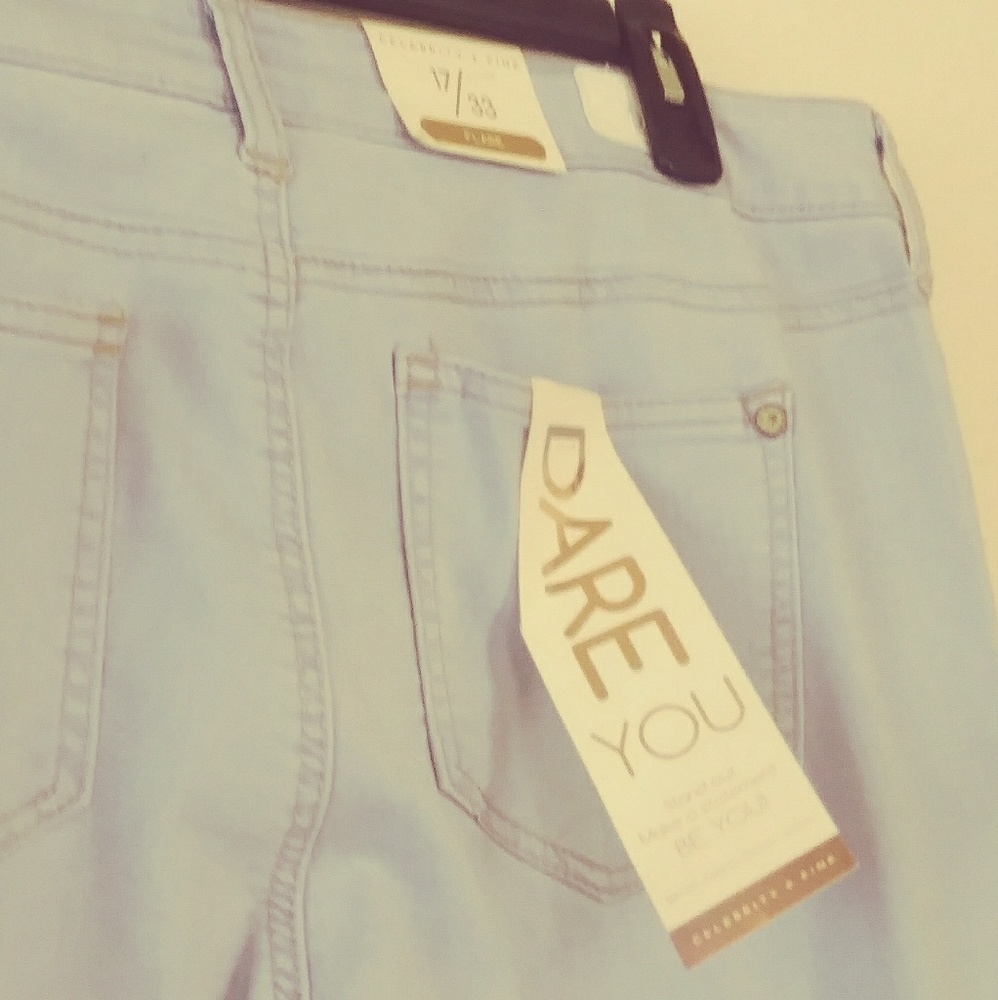 Macy's Cotton Candy Celebrity Pink FlareLeg Jeans - Picture 7 of 8